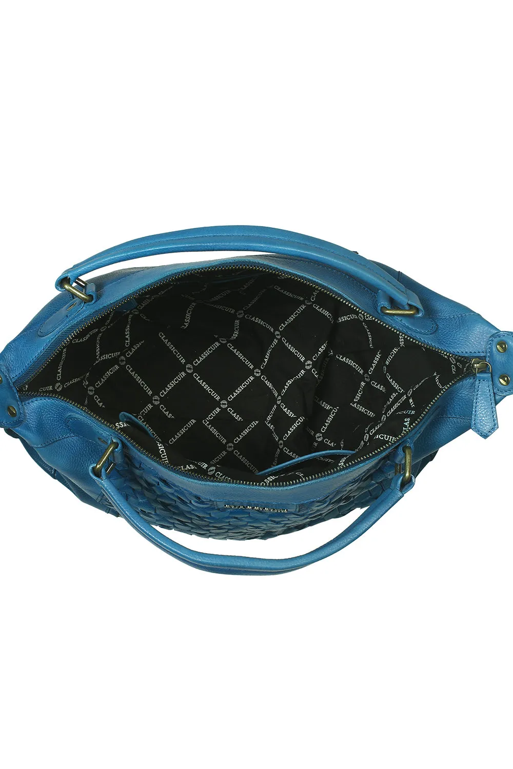 Nantes Cross Weave Large Bowler Bag