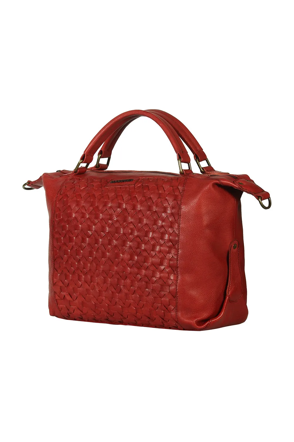 Nantes Cross Weave Large Bowler Bag