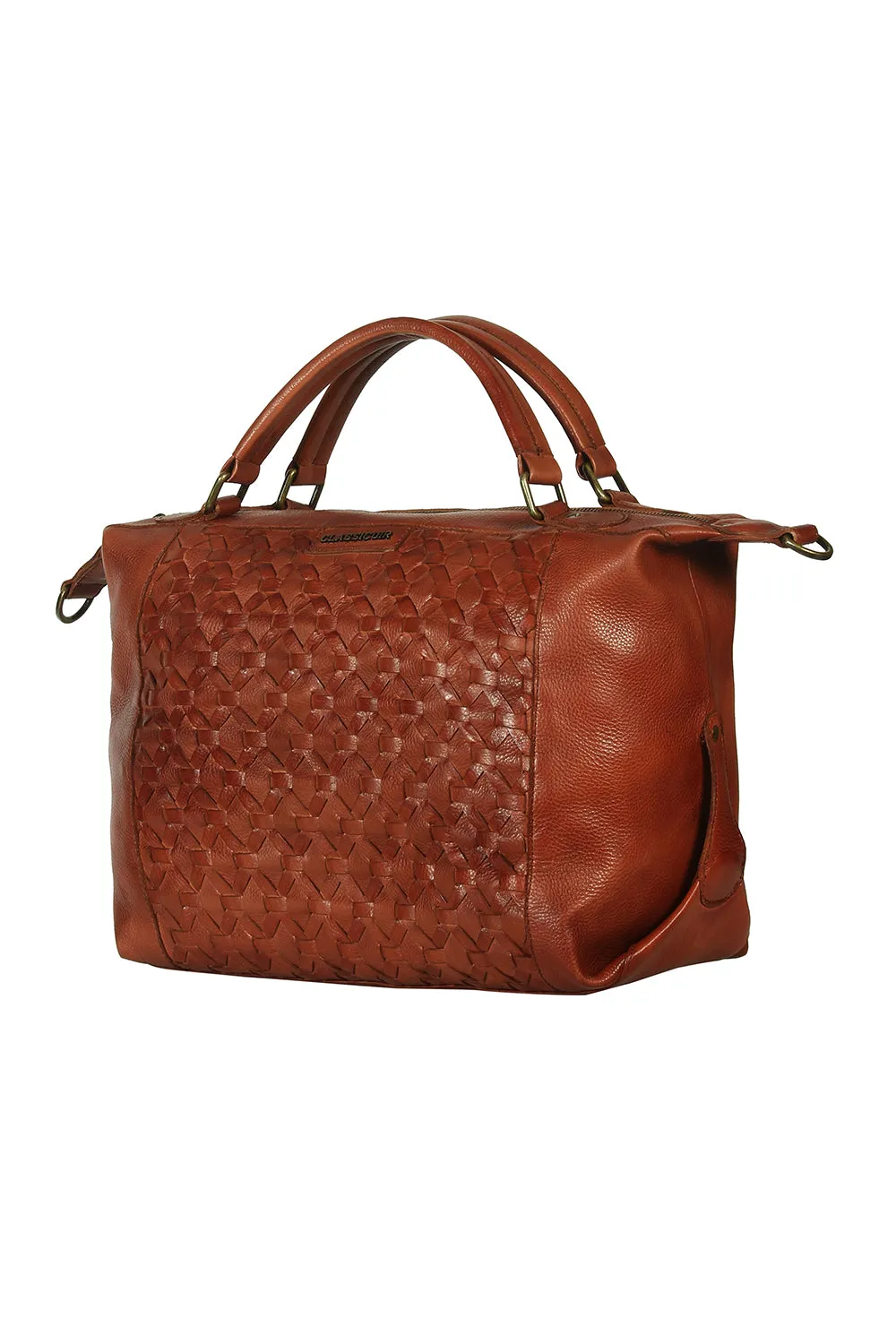 Nantes Cross Weave Large Bowler Bag