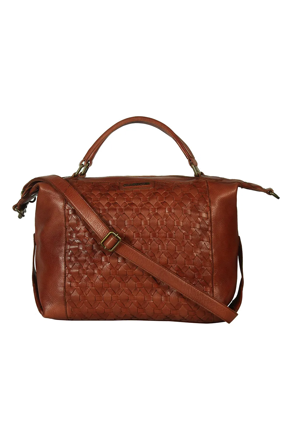 Nantes Cross Weave Large Bowler Bag