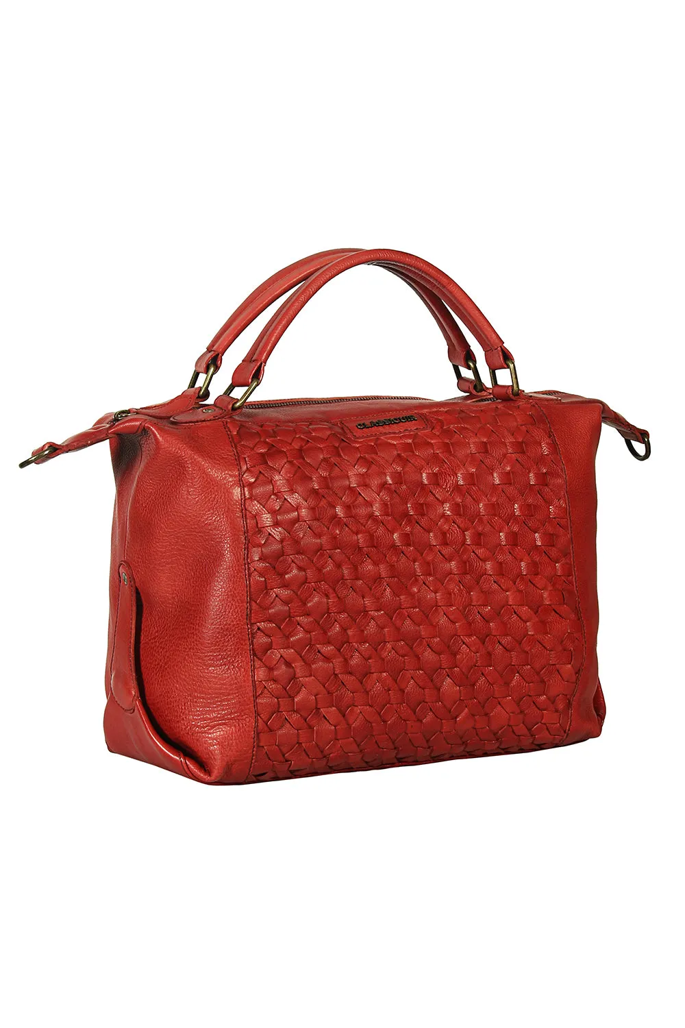 Nantes Cross Weave Large Bowler Bag