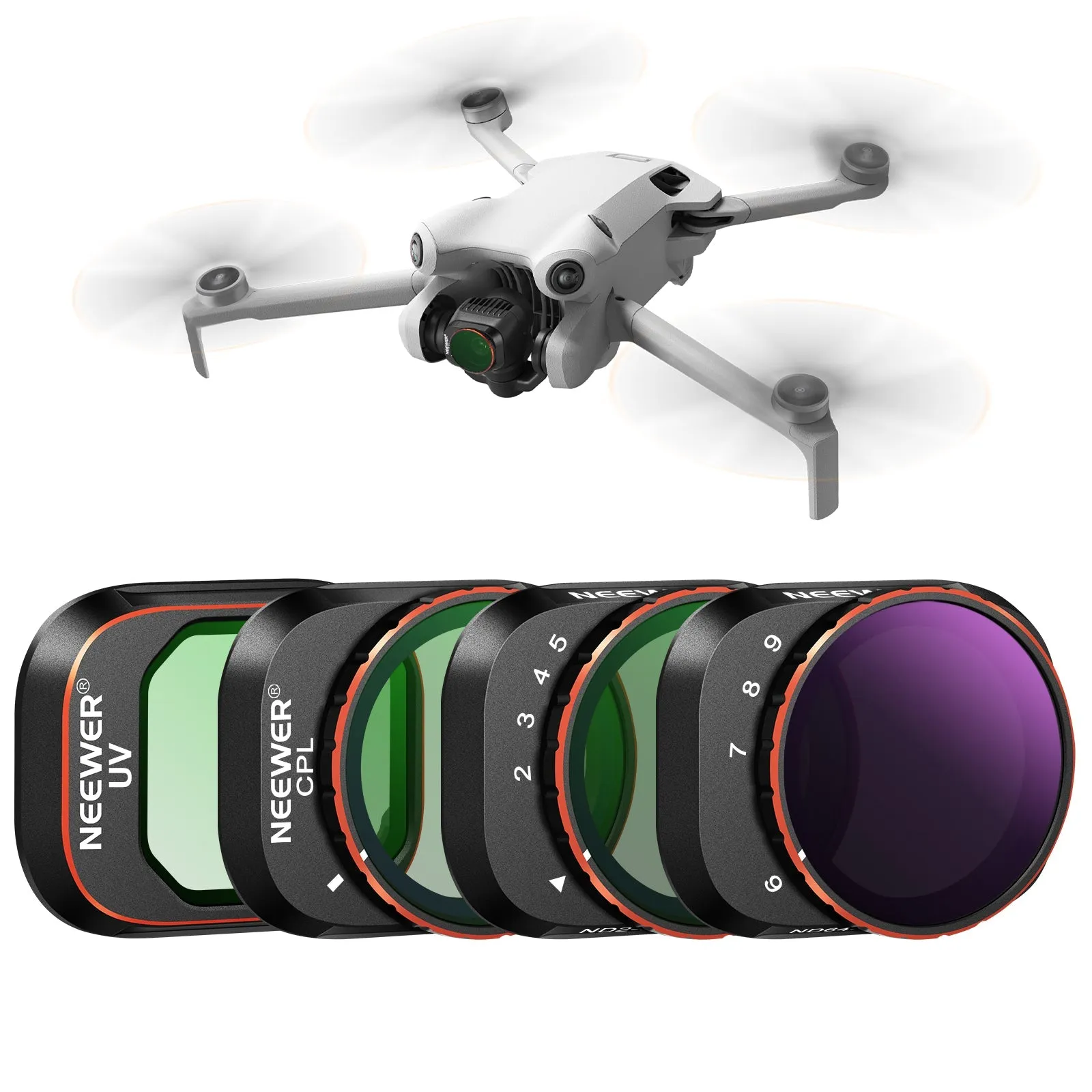 NEEWER 4 Pack Variable ND Filter Set compatible with DJI Mini 4 Pro