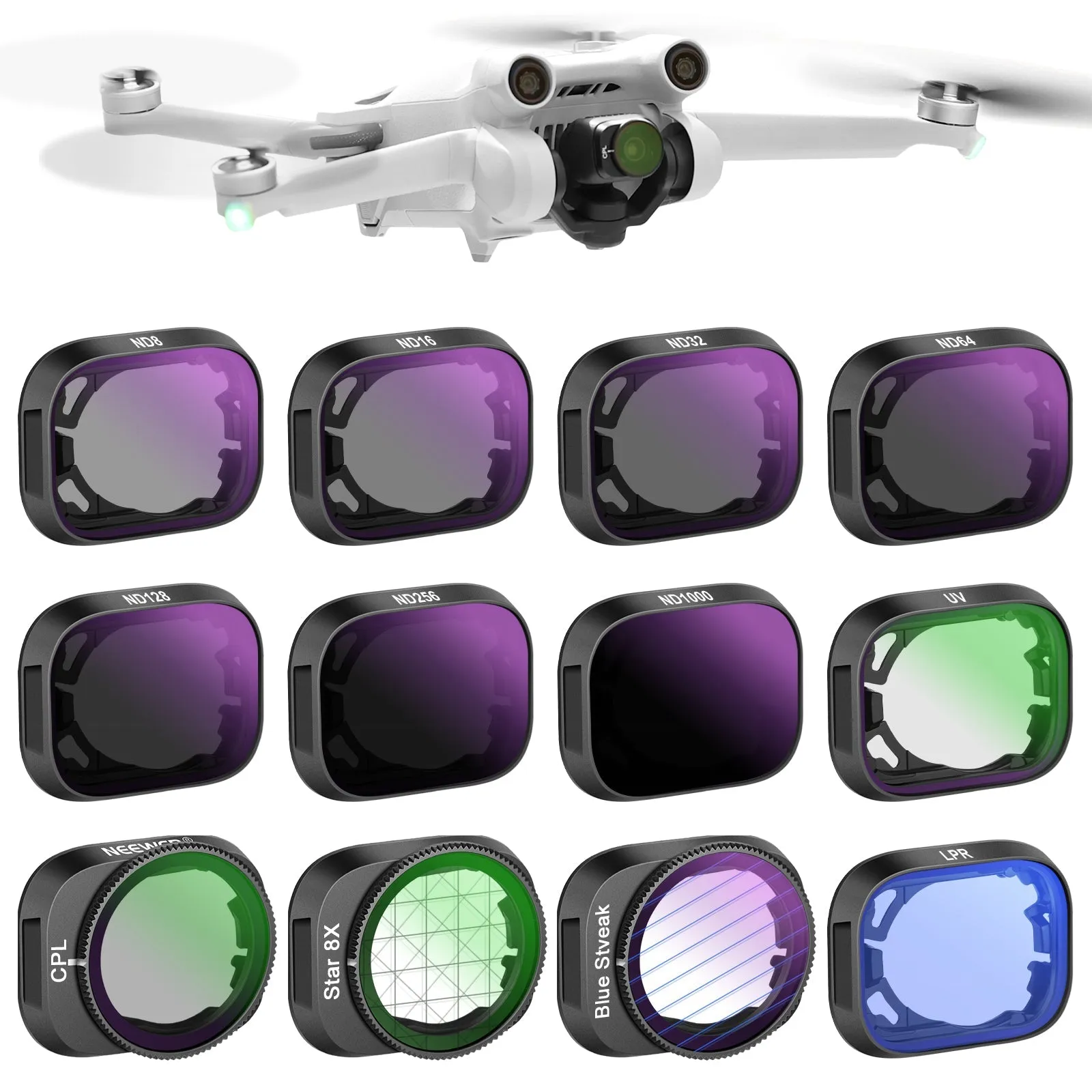 NEEWER Effects Filters and ND Filters compatible with DJI Mini 3/Mini 3 Pro