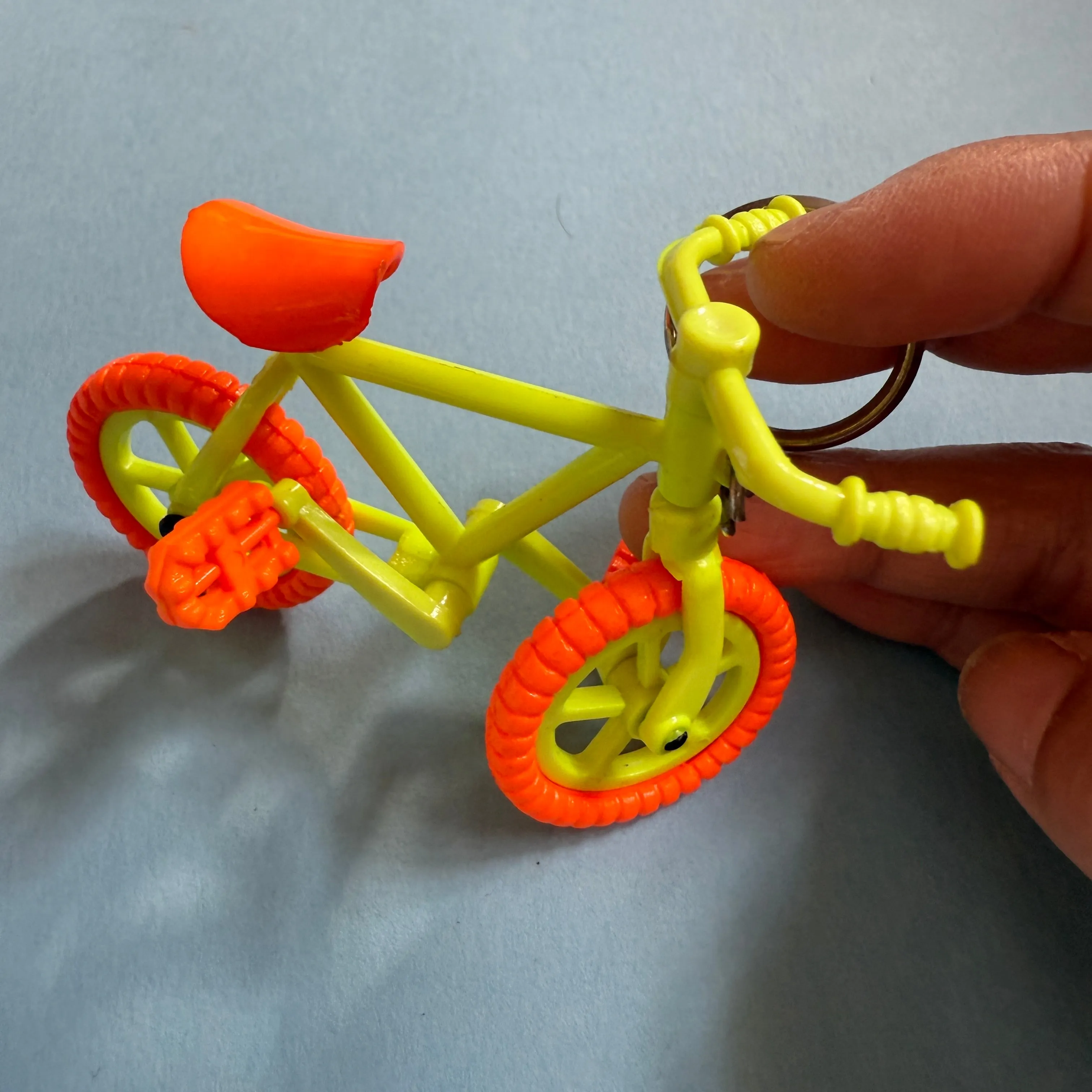 Neon 80s mini bicycle charm