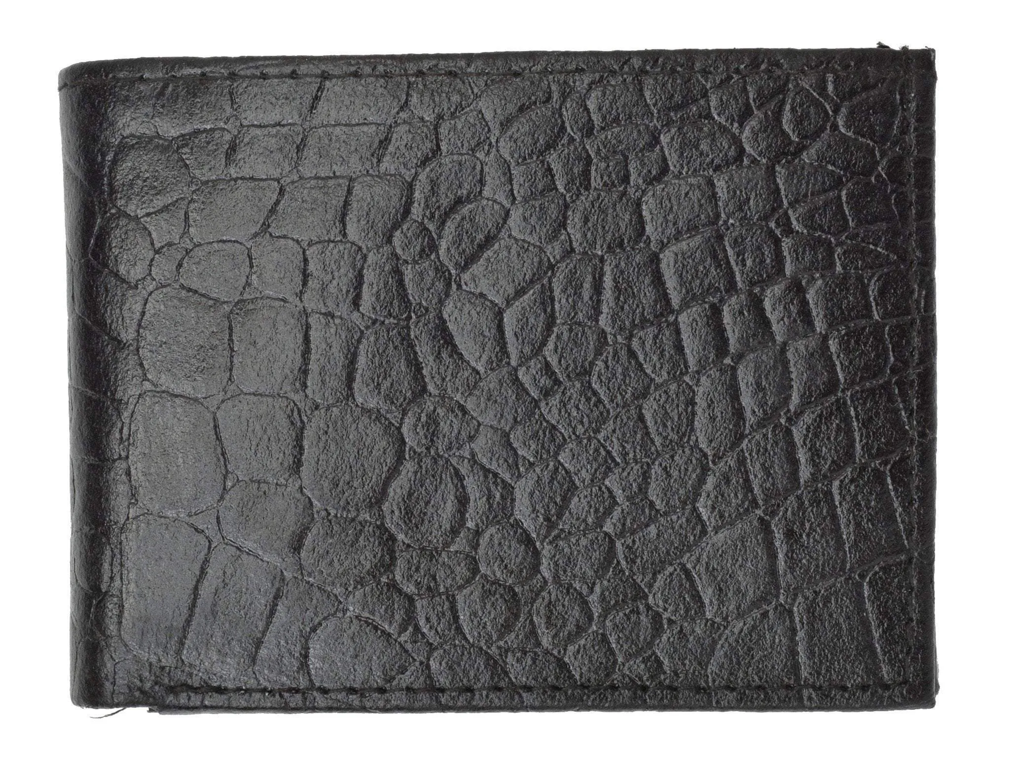 New Mens Alligator Pattern Bifold Credit Card ID Holder Wallet 5552 CR