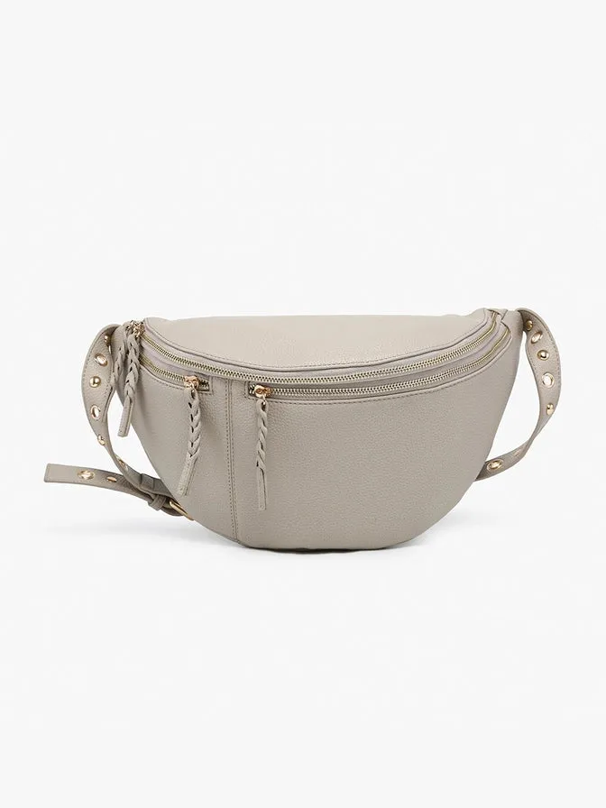 Nova Studded Sling Bag - Sand