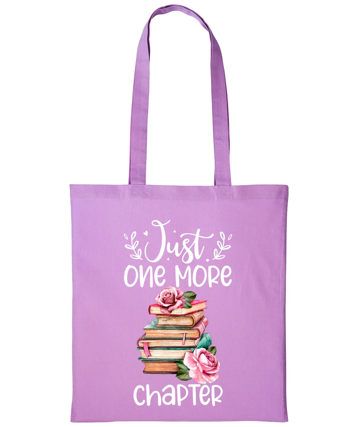 ONE MORE CHAPTER Bookworm Bag Cotton Shopper Book Lover for her Tote Books