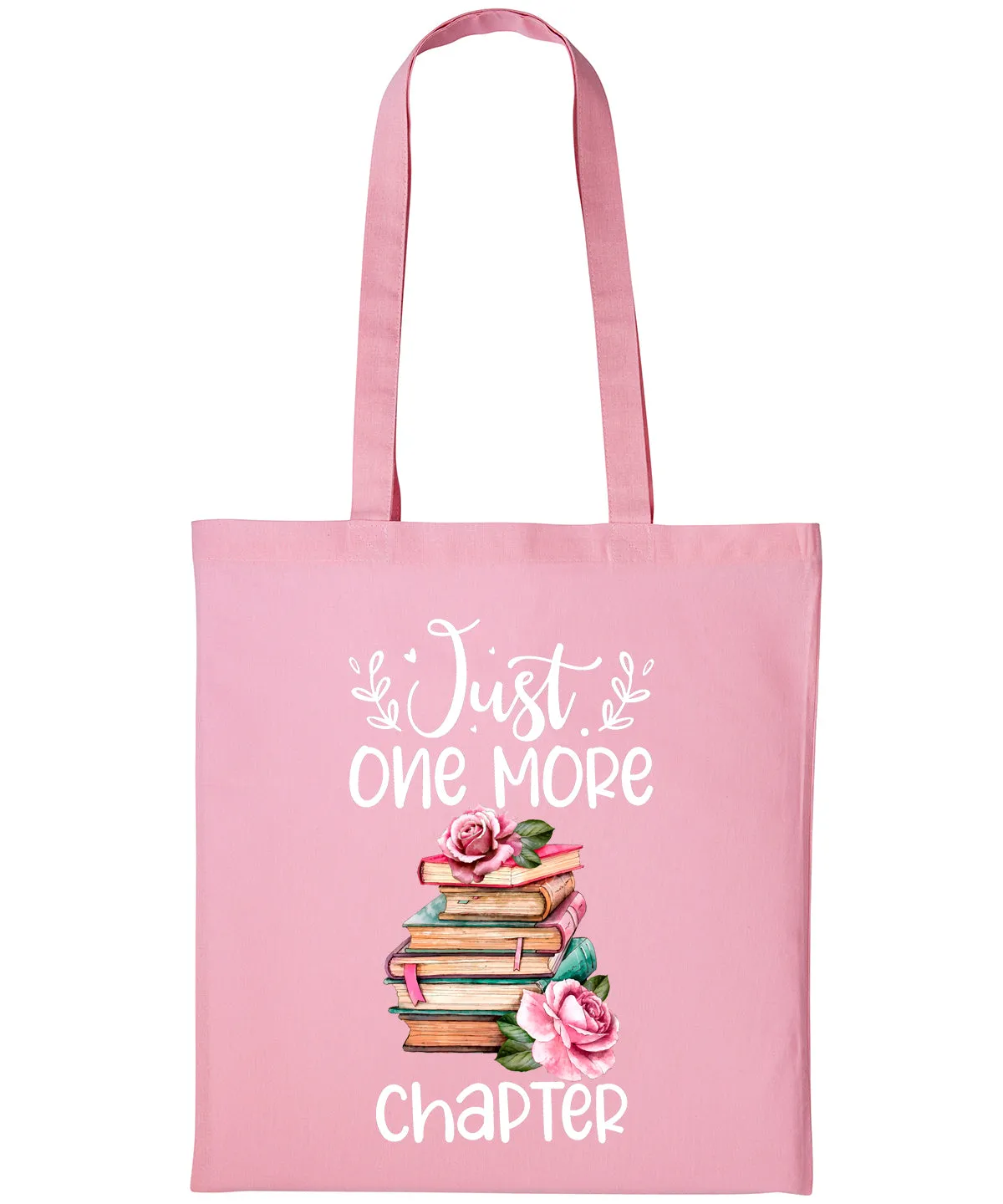 ONE MORE CHAPTER Bookworm Bag Cotton Shopper Book Lover for her Tote Books