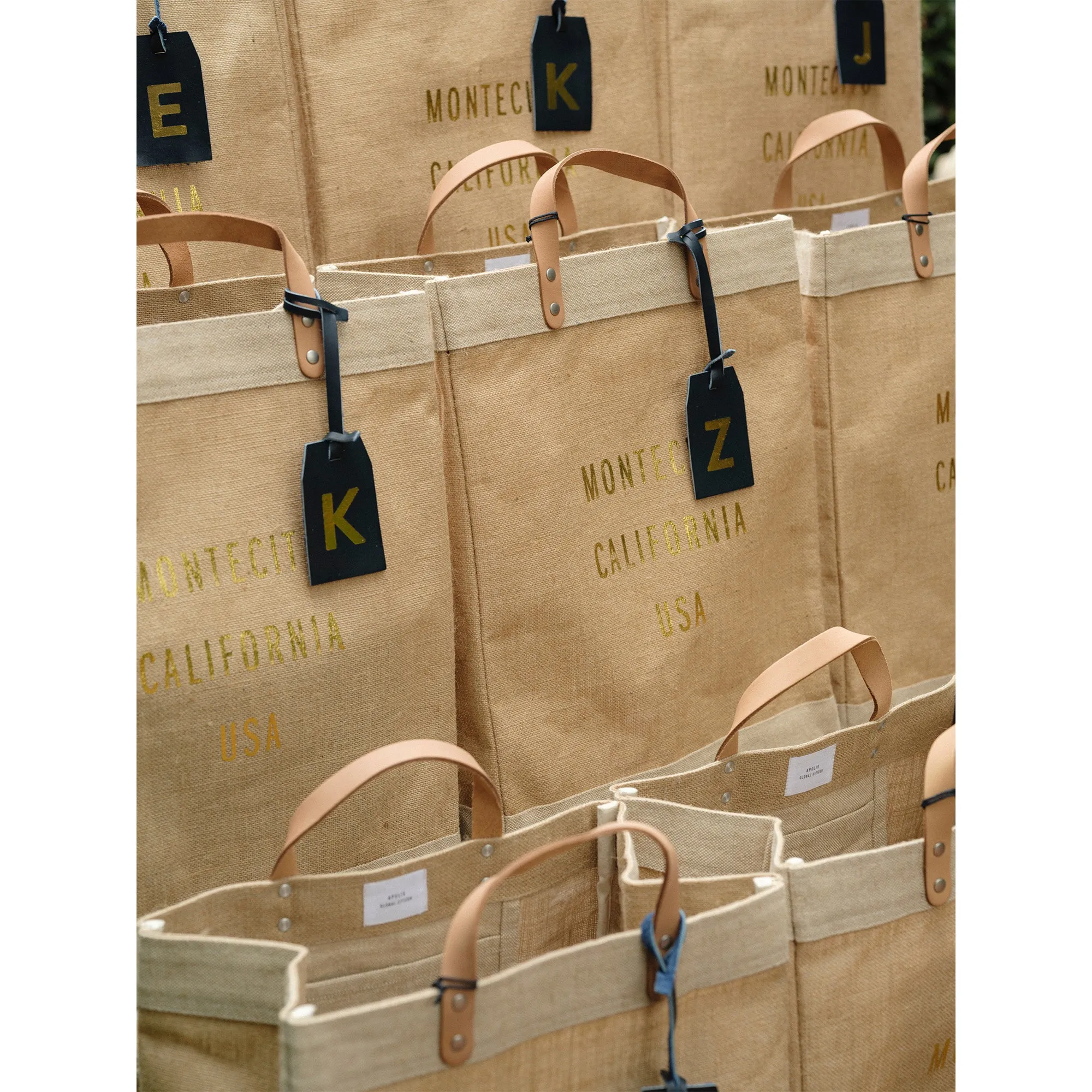 Petite Market Bag in Natural Gold Foil