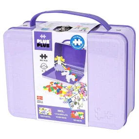 Plus-Plus Pastel Metal Suitcase Building Set 600 Piece