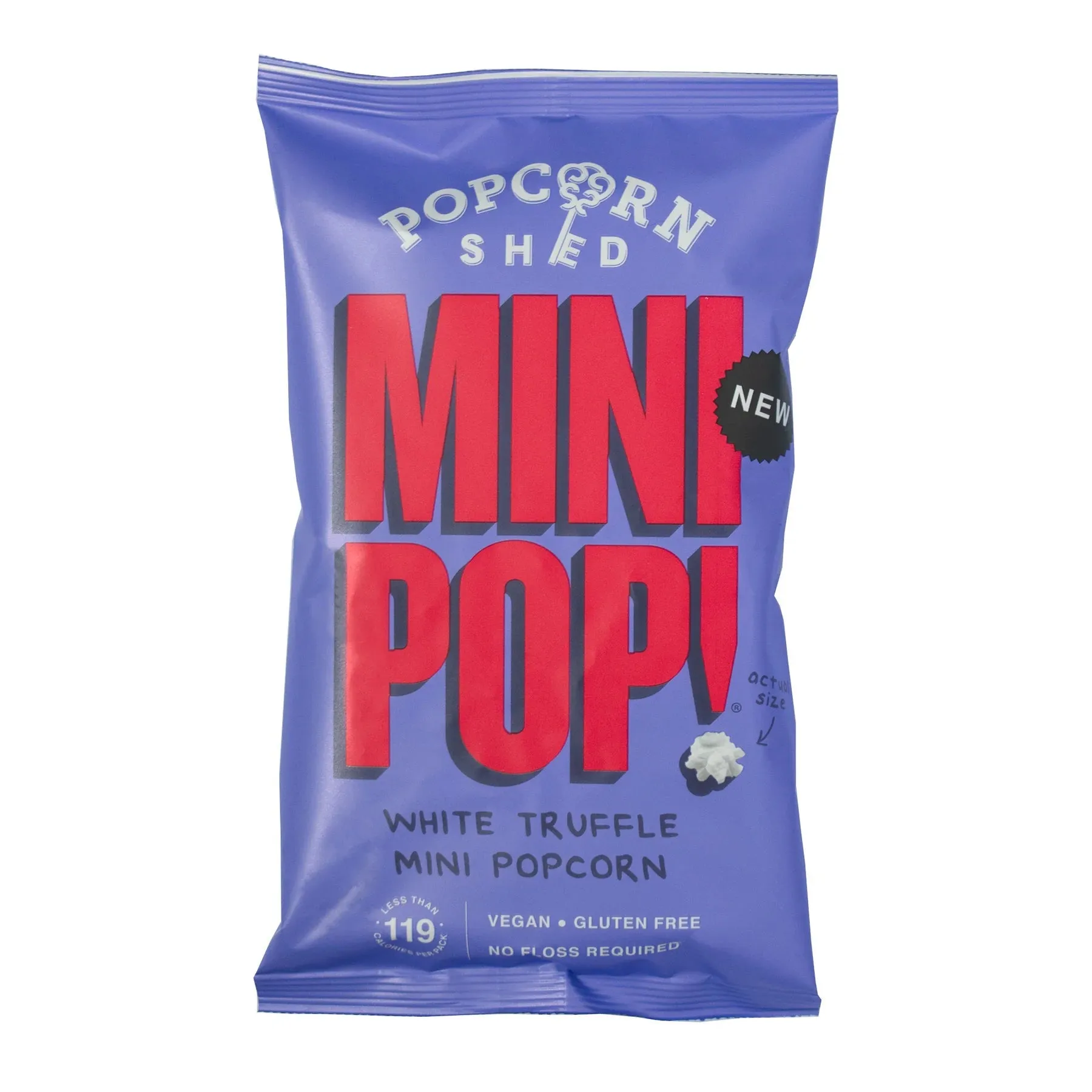 Popcorn Shed White Truffle Mini Pop! Single Serve Bag 22G