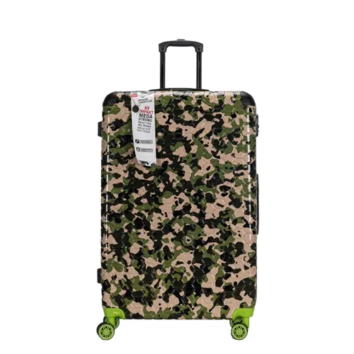 Premium Quality ABS Hard Shell Urban Camouflage Print Spinner Suitcase with Built in Lock - 32 Inch