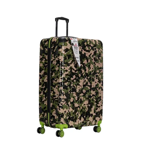 Premium Quality ABS Hard Shell Urban Camouflage Print Spinner Suitcase with Built in Lock - 32 Inch