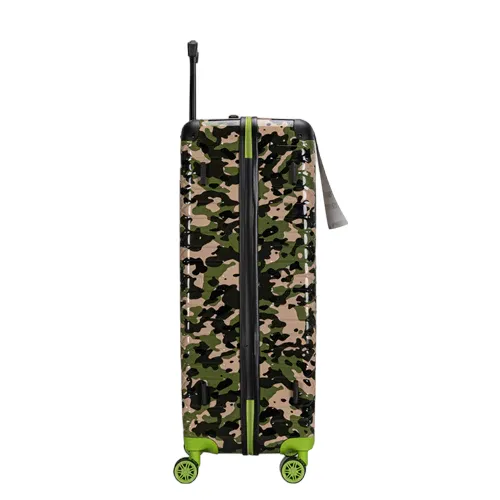 Premium Quality ABS Hard Shell Urban Camouflage Print Spinner Suitcase with Built in Lock - 32 Inch