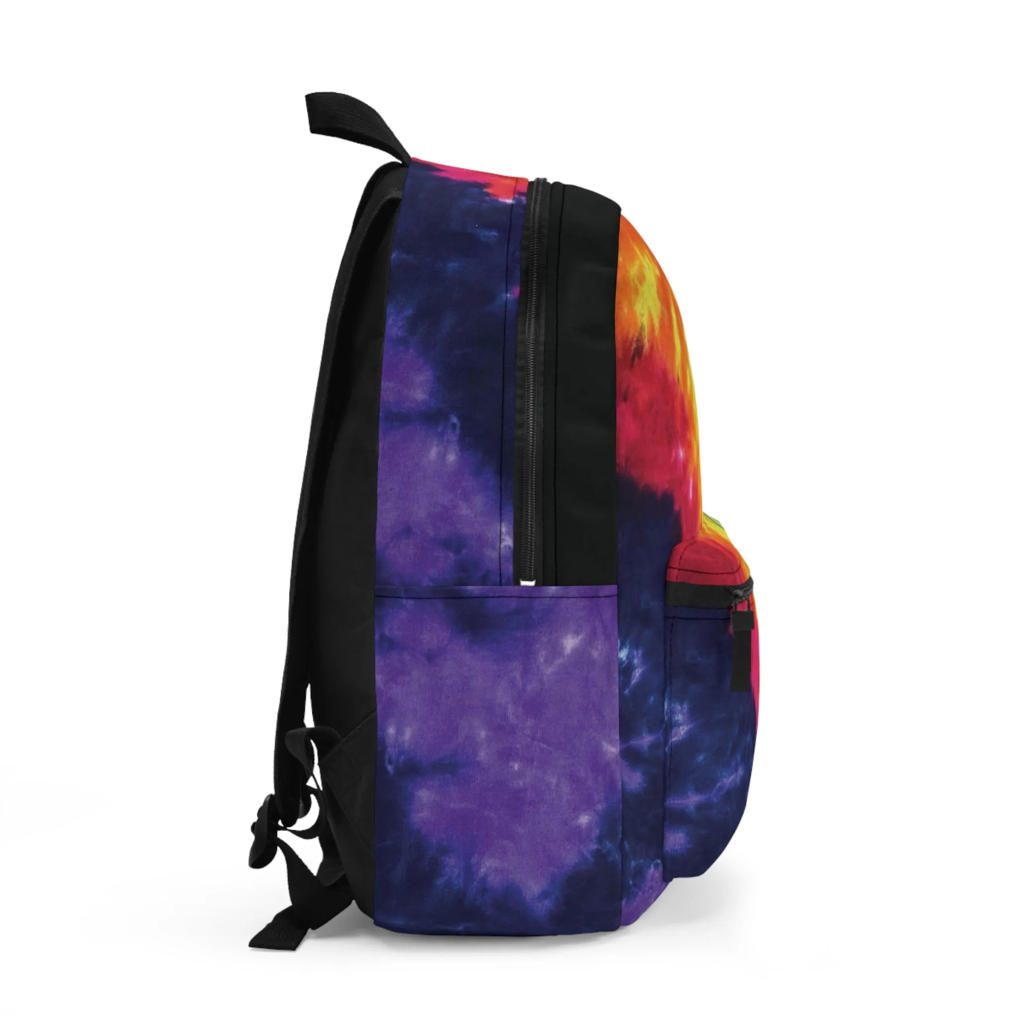 Rainbow Tie Dye Galaxy Backpack, Boho Hippie Style Back to School Bag Retro Back Pack