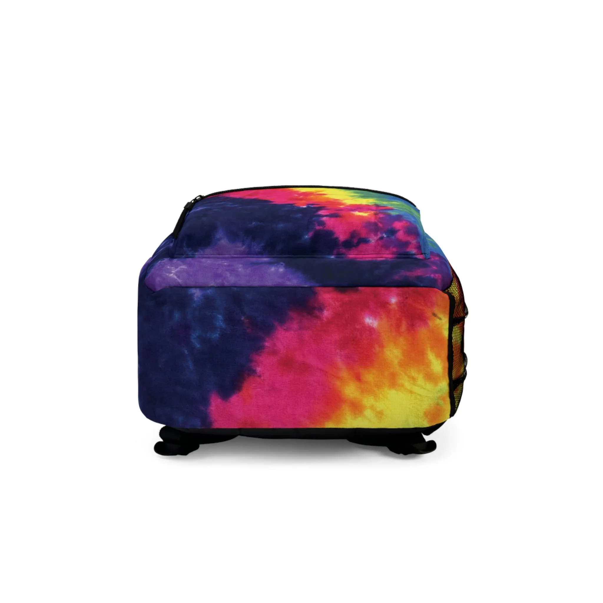 Rainbow Tie Dye Galaxy Backpack, Boho Hippie Style Back to School Bag Retro Back Pack