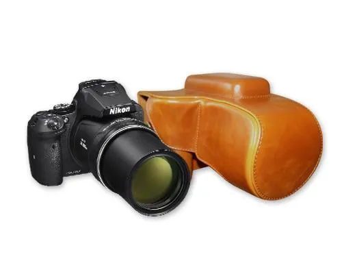 Retro Nikon Coolpix P900 Camera Leather Case