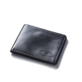 RFID Leather L-Fold Black