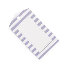 Sambellina Lavender Candy Stripe Party Tags - 12 Pack LIMITED STOCK