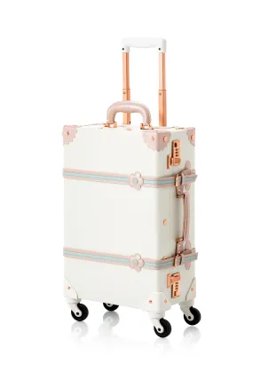 SarahFace Spinner Suitcase - Cream White's