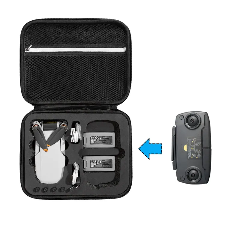 Shockproof Nylon Carrying Hard Case Storage Bag for DJI Mavic Mini SE, Size: 24 x 19 x 9cm(Black   Black Liner)