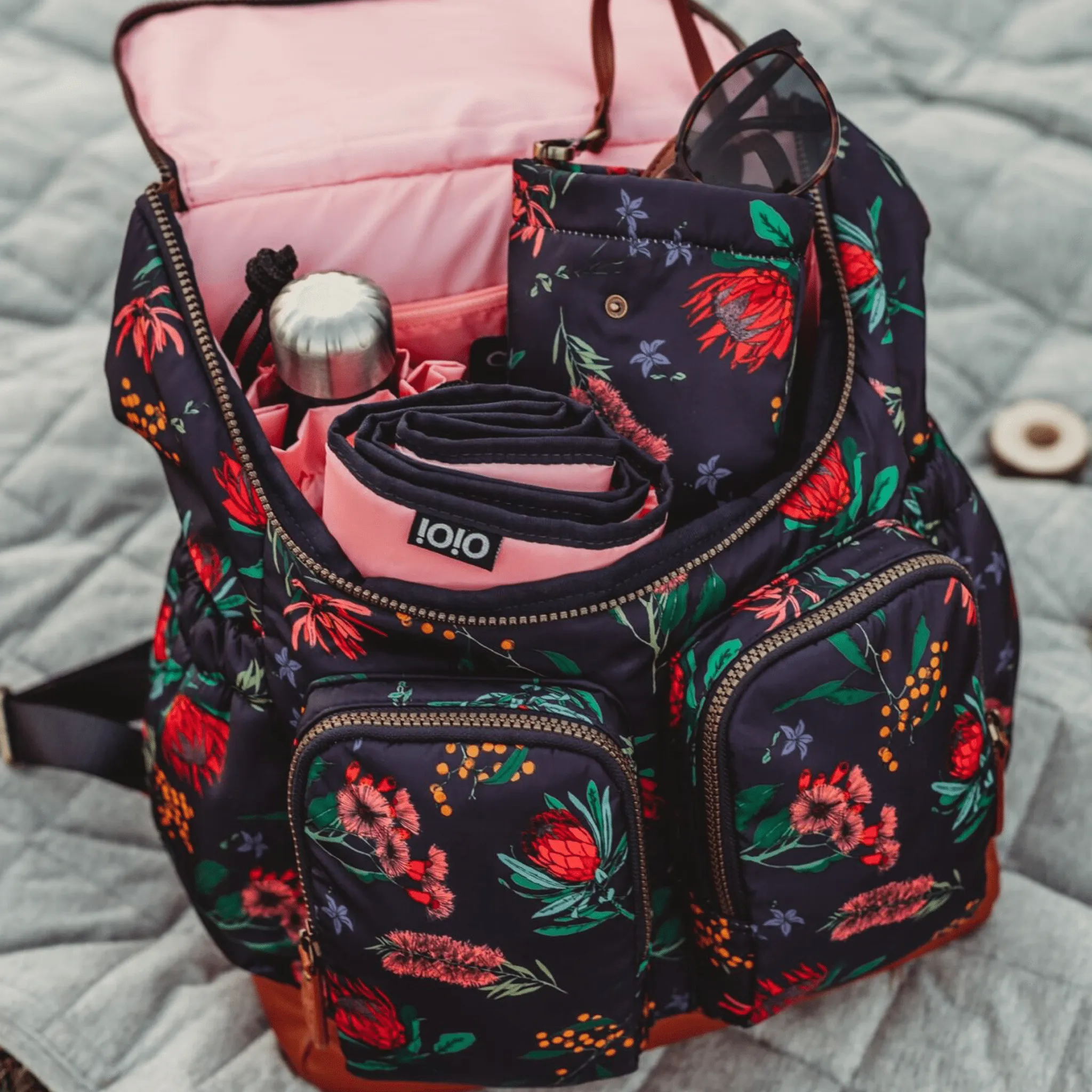 Signature Nappy Backpack - Botanical Floral Nylon