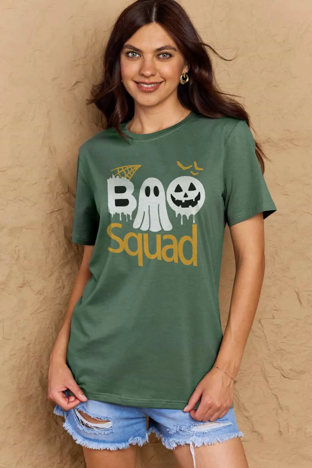 Simply Love Full Size BOO SQUAD Graphic Cotton T-Shirt