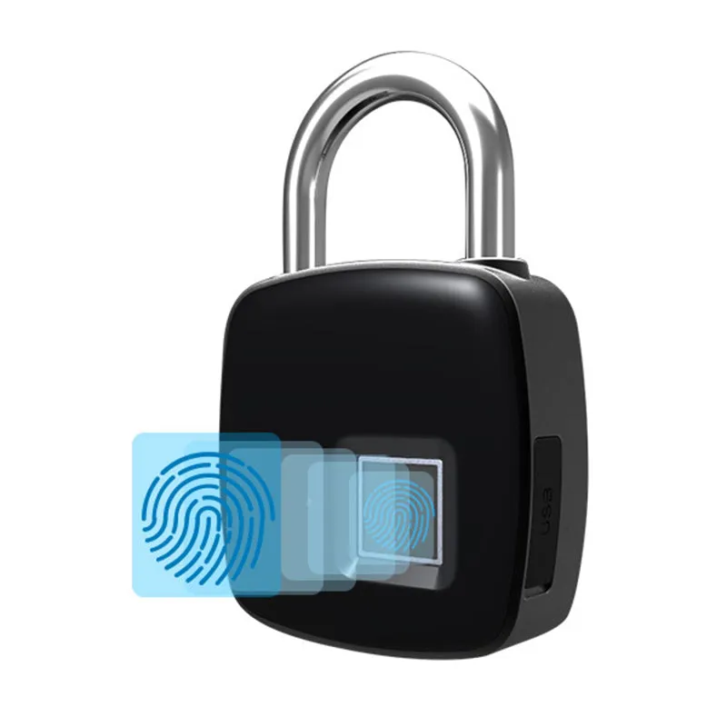 Smart Fingerprint Padlock Bluetooth Keyless Anti-Theft Fingerprint Lock for Suitcase Locker DC120