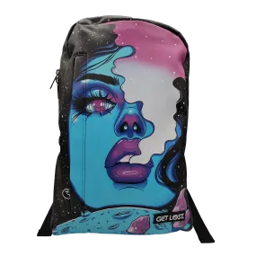 Smell Proof Premium Backpacks l GALAXY BLUE GIRL SMOKING