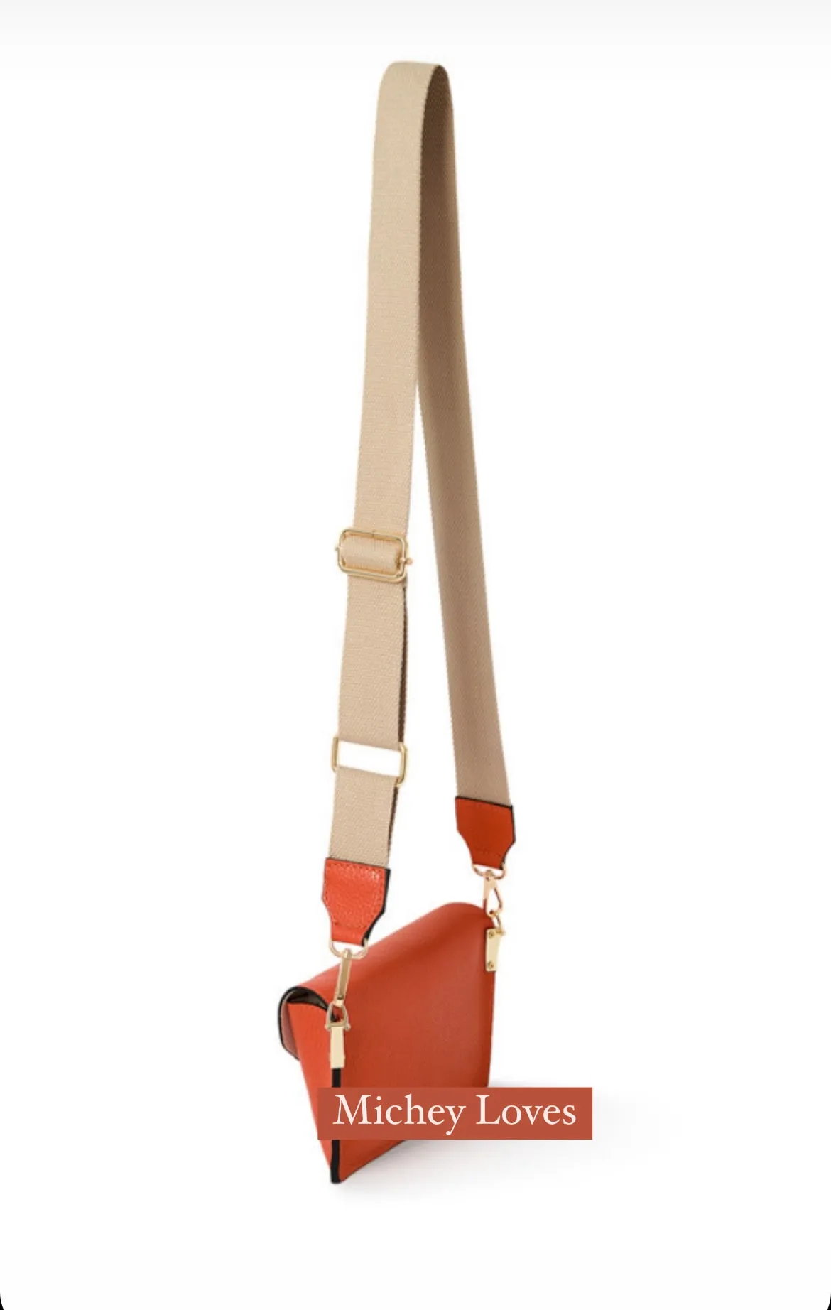 Sorrento Envelope Leather Bag | Cream