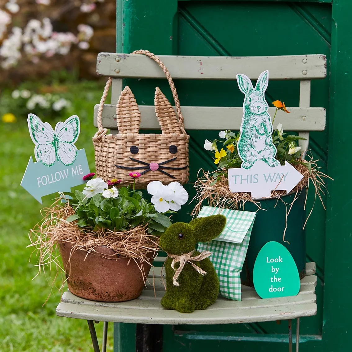 Spring Bunny Shaped Easter Basket