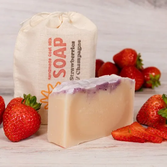 Strawberries and Champagne Limited Goat Milk Soap