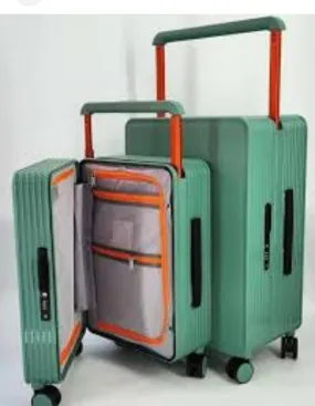 Suitcase 2pc Set (Zipperless) - Green