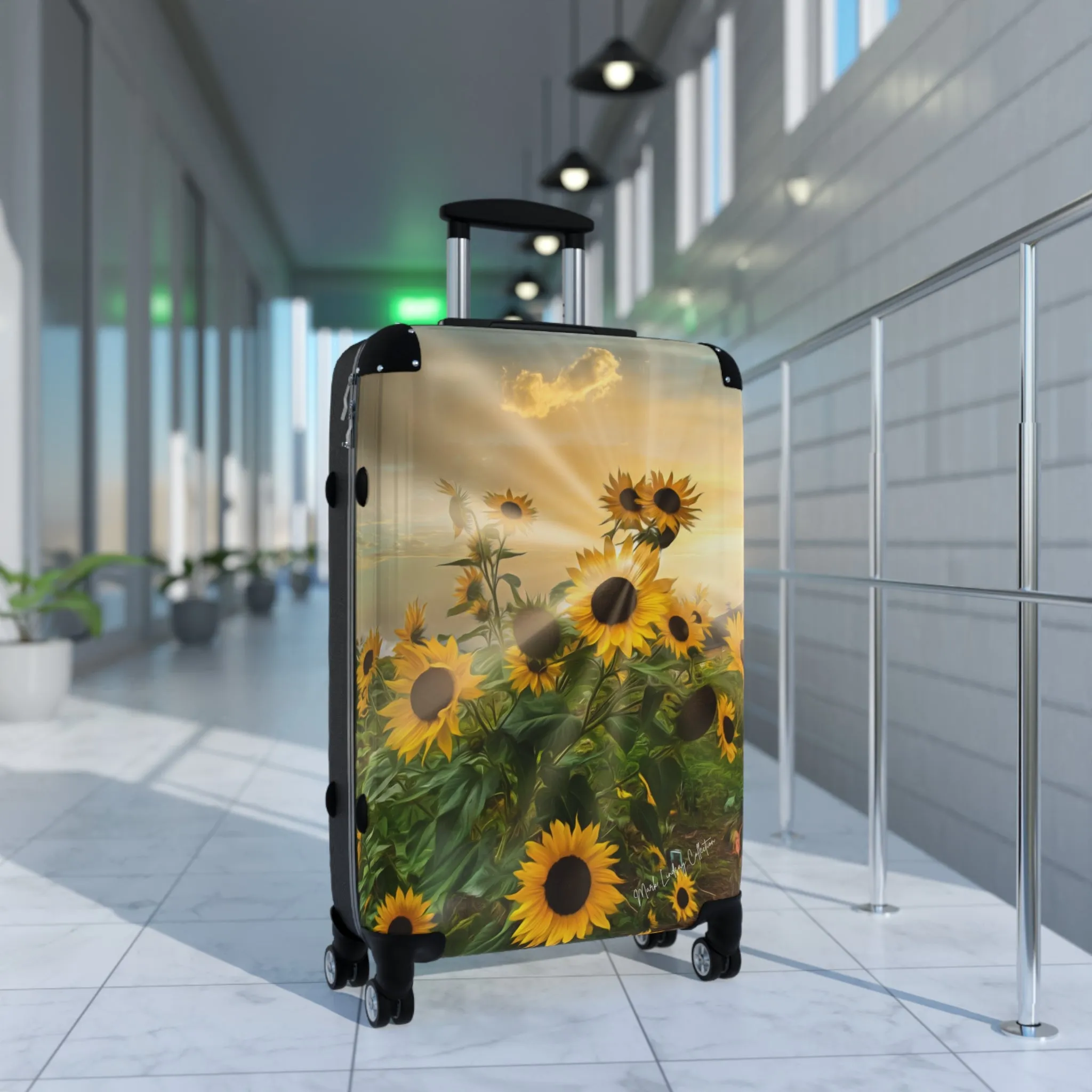 Sunflower Sunshine Custom Art Luggage