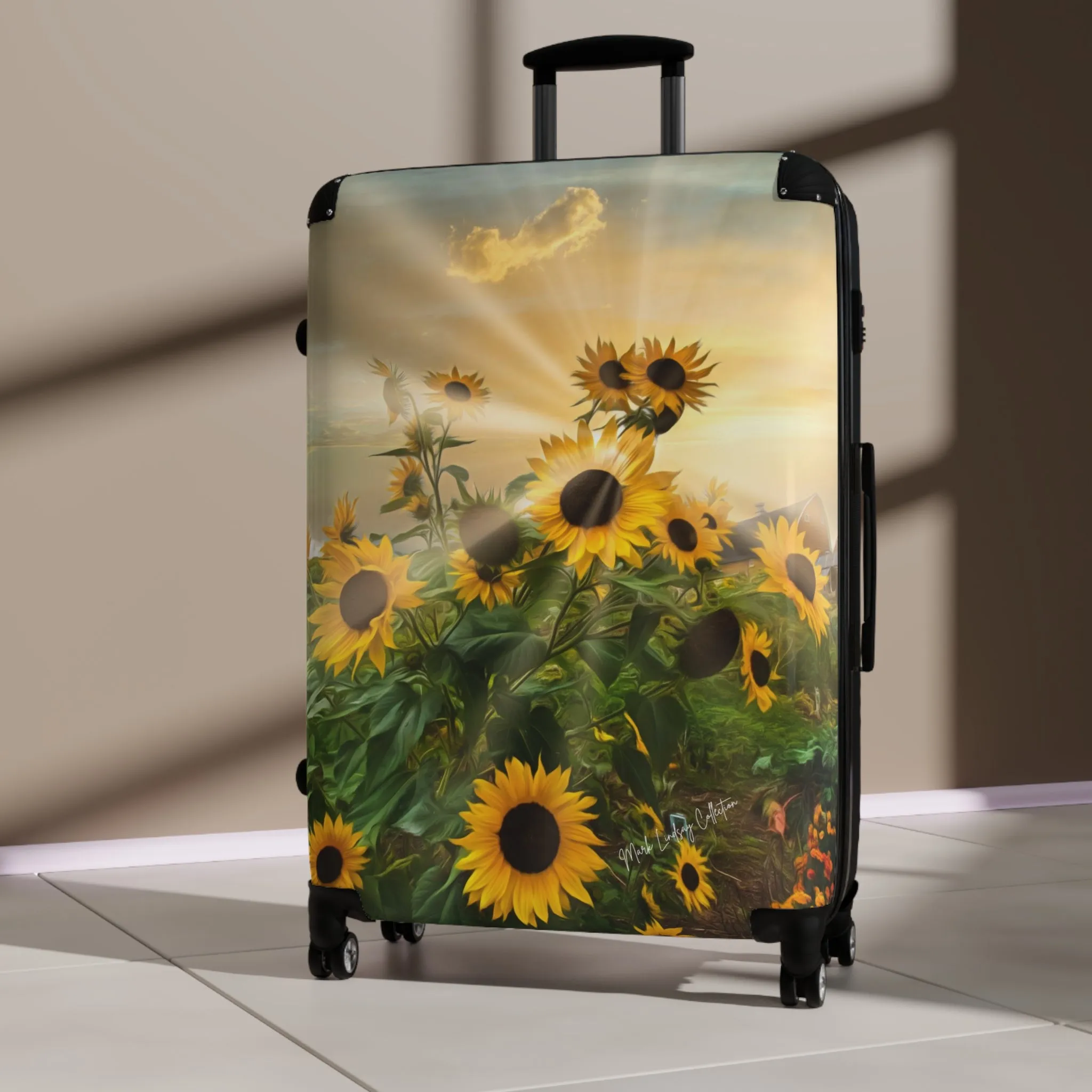 Sunflower Sunshine Custom Art Luggage