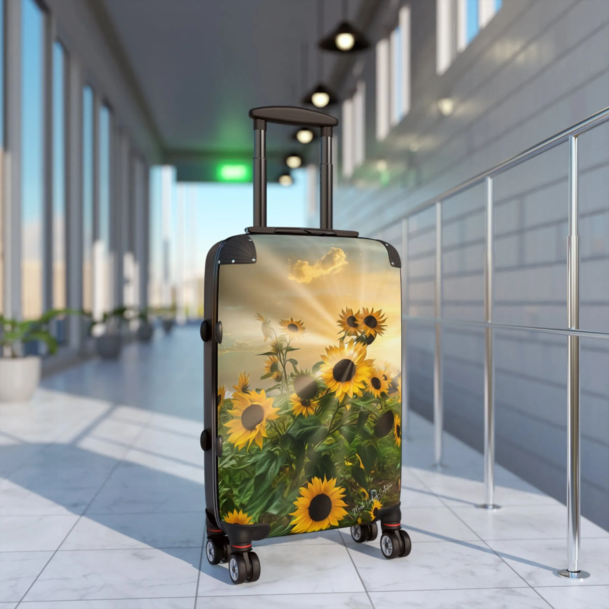 Sunflower Sunshine Custom Art Luggage