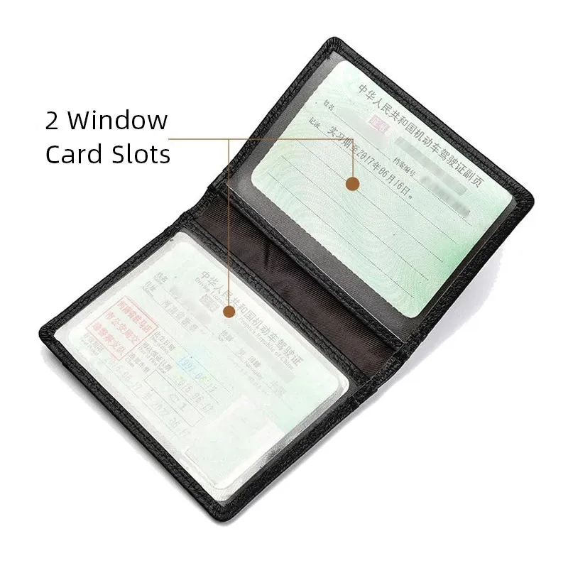 Super Slim Soft Wallet Genuine Leather Mini  Card Holder Wallets for Men Women