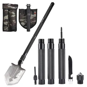 Survival Shovel Multitool - 2" Hx10 Lx6 W - Portable Multifunctional Tactical