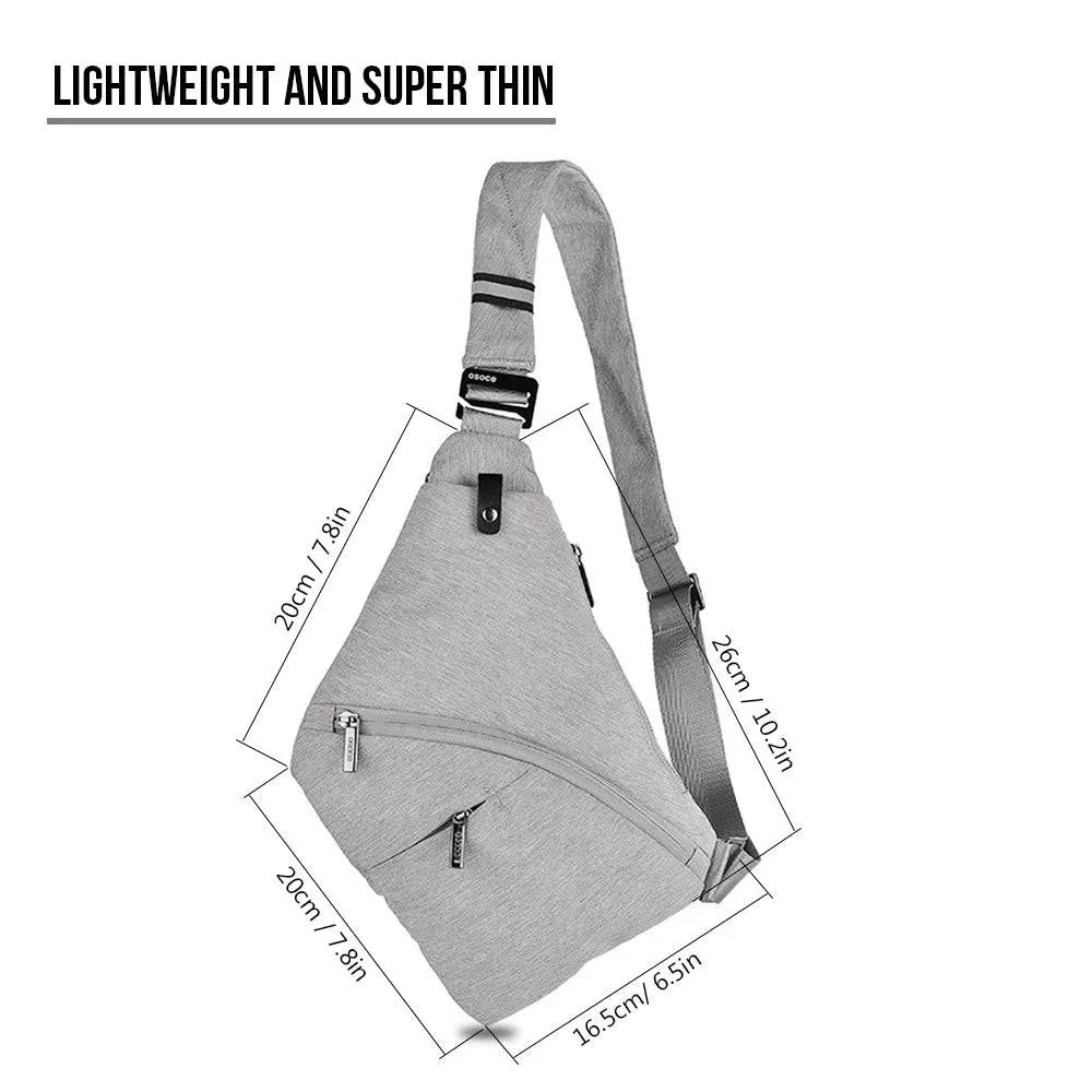 Tactical Gun Bag Holster Sling Bag Male Front Cross Body Bag Anti-theft Safety Chest Pocket Storage Shoulder Backpack for Men