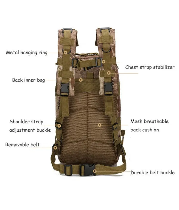 TEEK - Tactical Military 25L Backpack