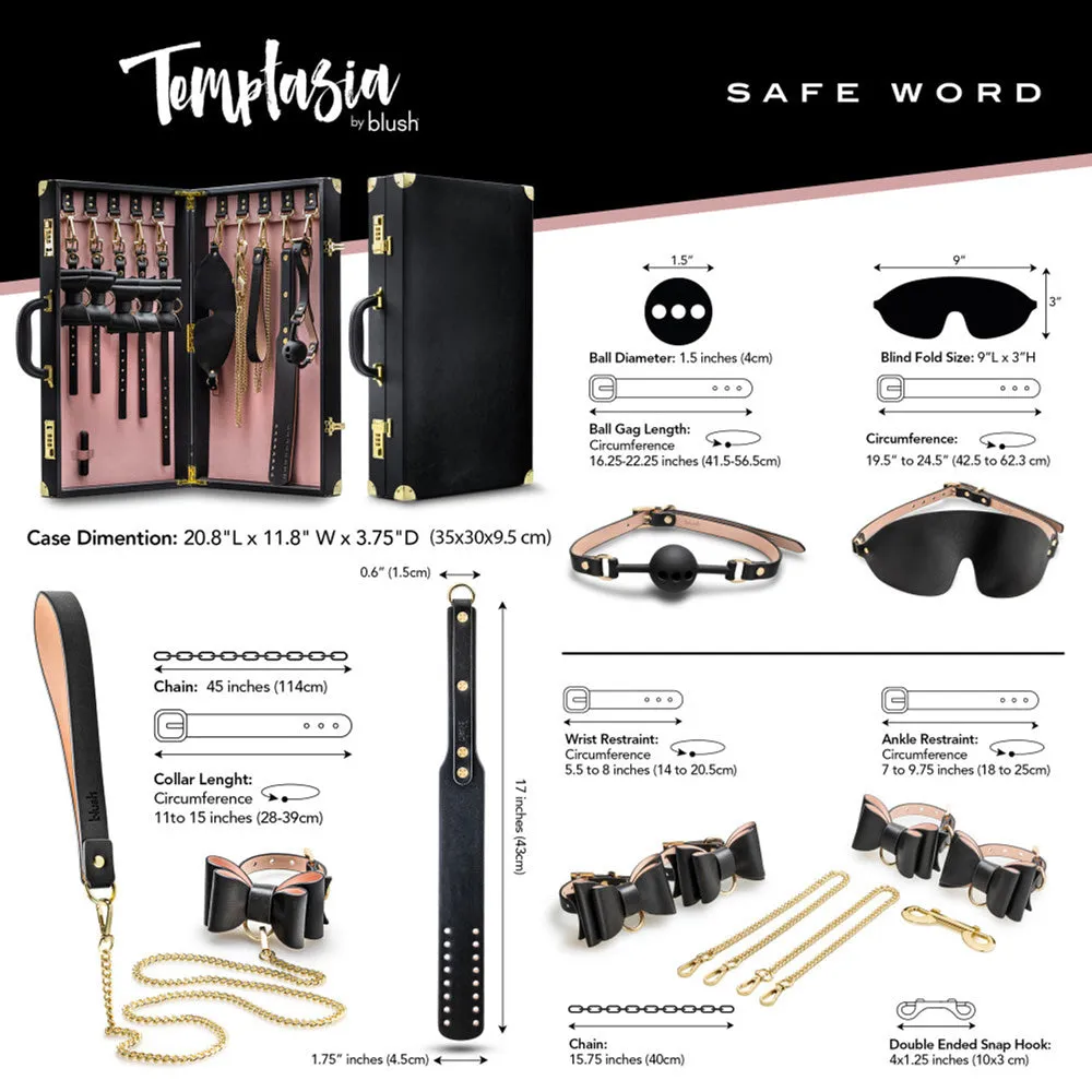 Temptasia Safe Word Bondage Kit w/ Case*