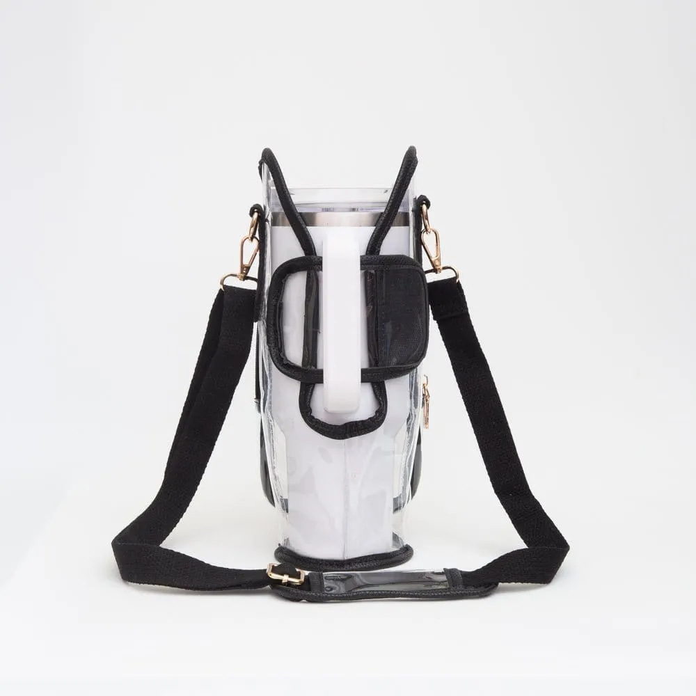 TG10651 Clear Gameday/Stadium Tumbler Holder Crossbody