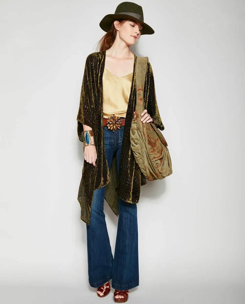 THE ELOISE VELVET KIMONO