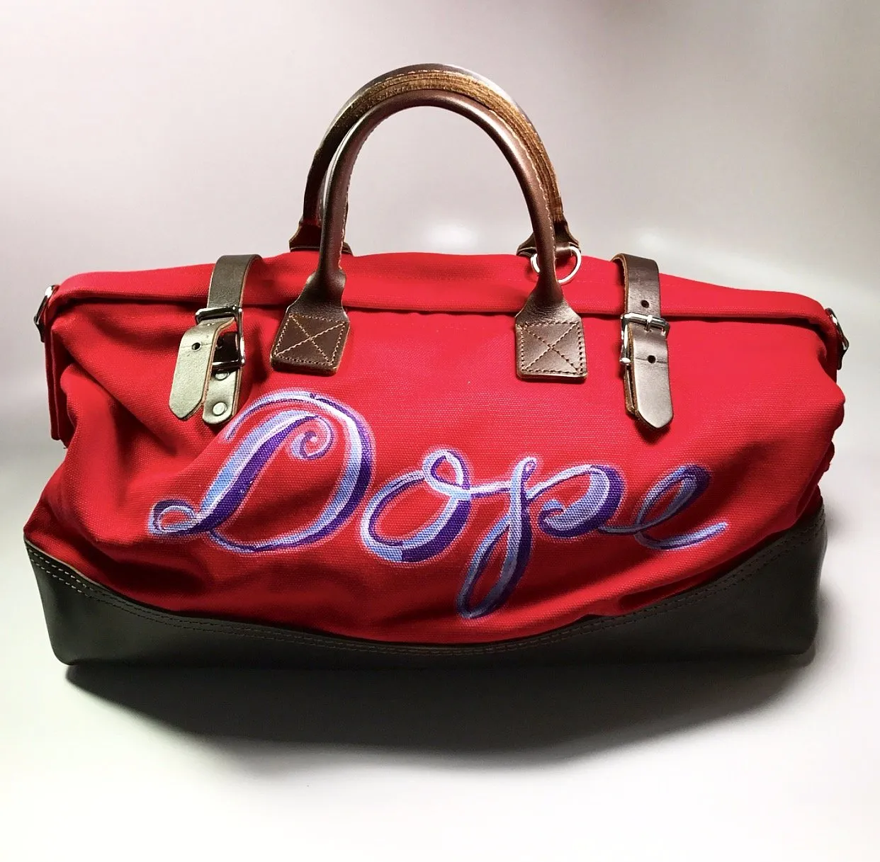 the FLAMEKEEPERS HAT CLUB X PELNYC POP ART "DOPE" BAG