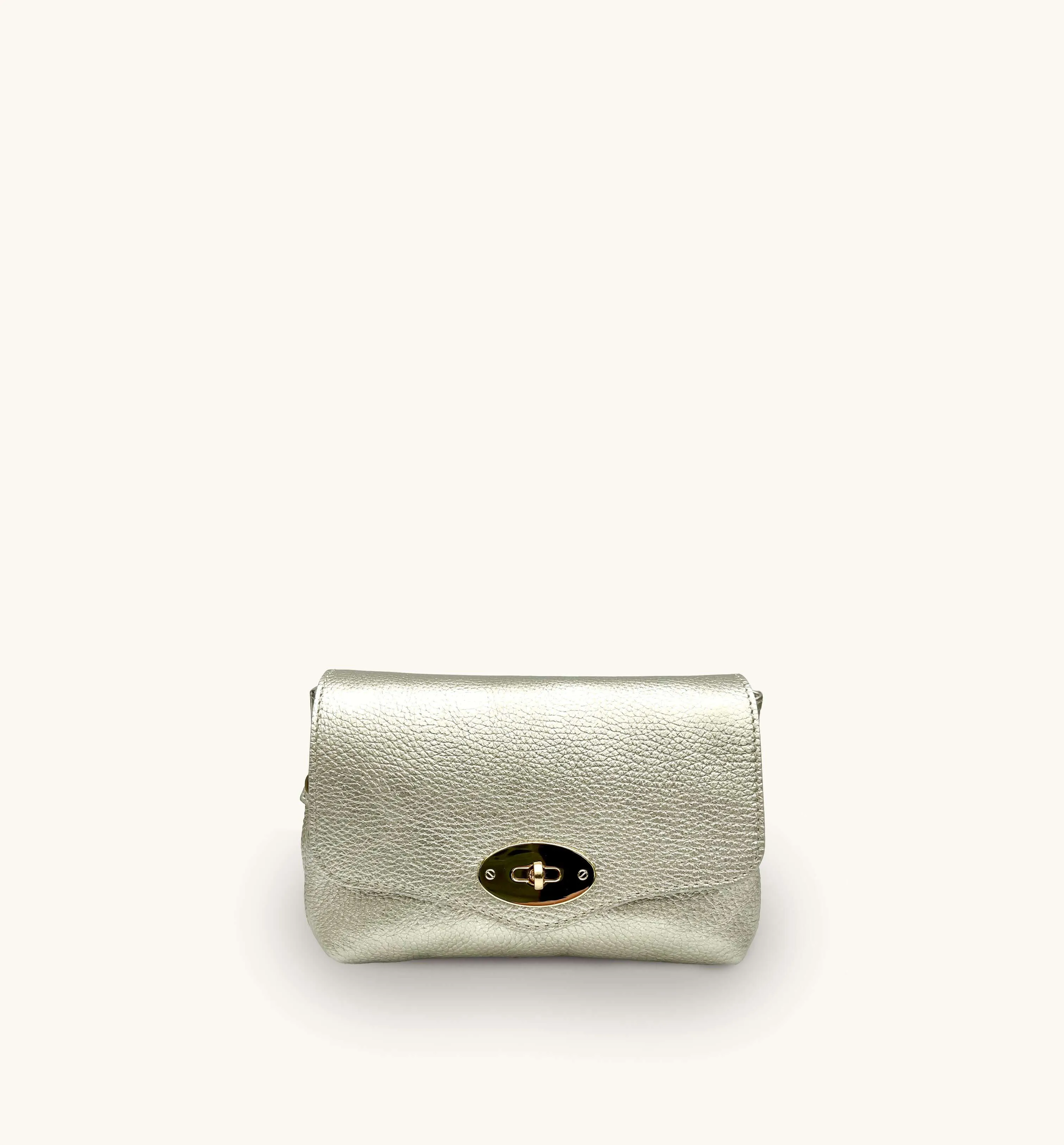 The Maddie Gold Leather Bag