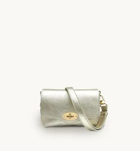 The Maddie Gold Leather Bag