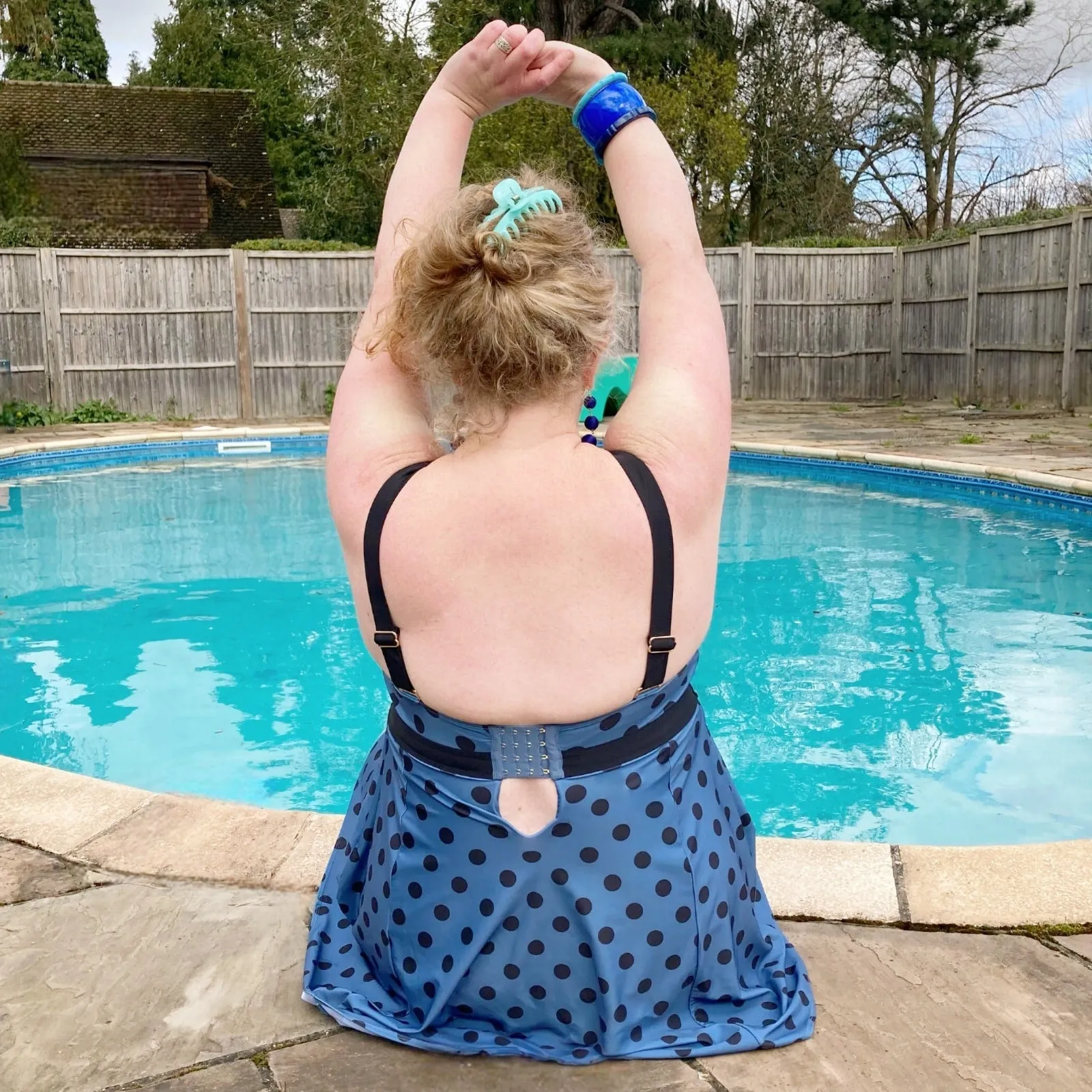 There Can Be Only One Swim Dress - Polka