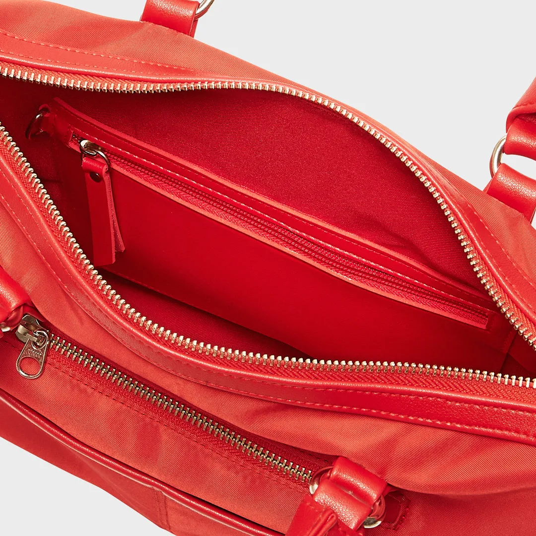 TOKYO SATEEN  HAND AND SLING BAG RED