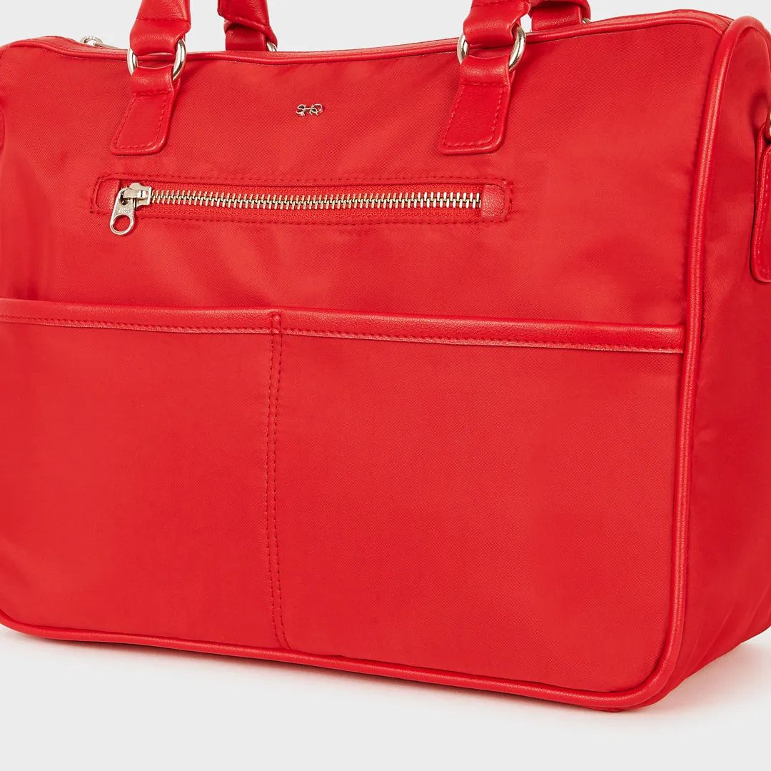 TOKYO SATEEN  HAND AND SLING BAG RED