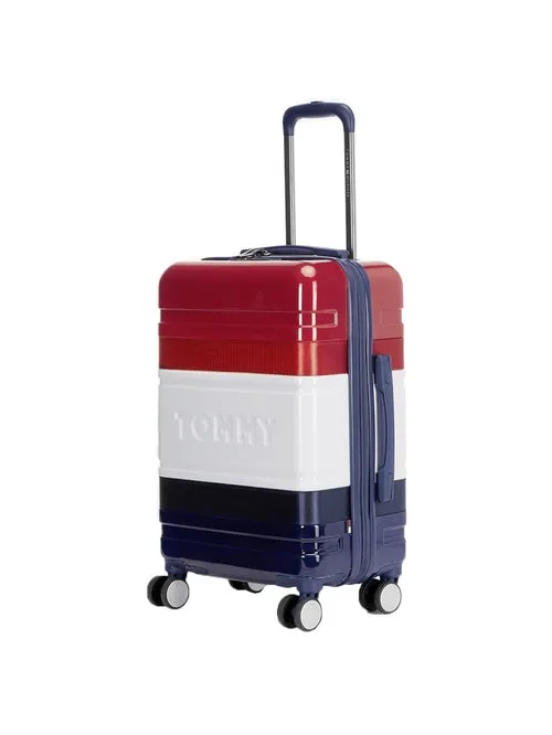 Tommy Hilfiger ABS 58 cms Navy   Red   White Hardsided Cabin Luggage (Triton)